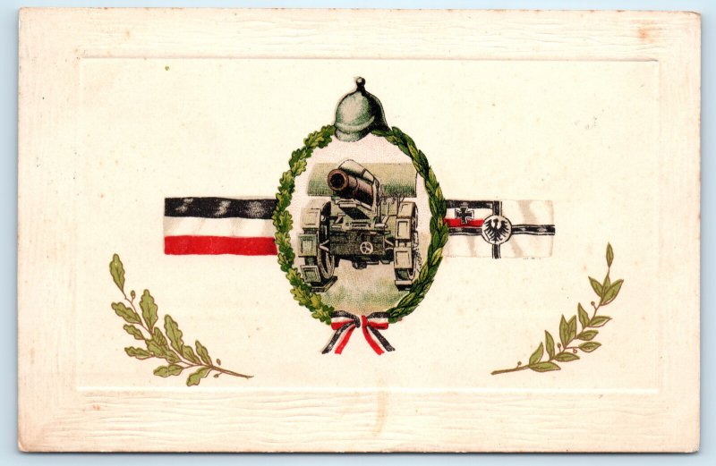 WWI German Army Artillery Howitzer Propaganda Postcard