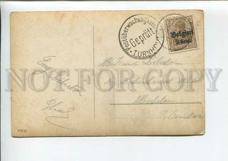 3177766 Lovers GREEN LIGHT Old POST Military occupation BELGIUM