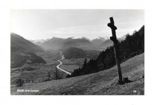 RPPC Austria Tirol Alps Cross Crucifix Wayside Shrine K Somweber Postcard