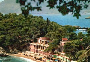 Vintage Postcard Enchanting Beach Resort Tourist Destination Fiascherino Italy