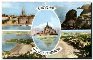 Modern Postcard Souvenir La Cote D & # 39Emeraude Mont Saint Michel