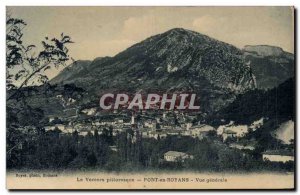 Pont en Royans - View Generale Old Postcard