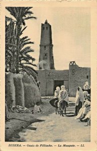 BISKRA ALERIE AFRICA~OASIS de FILLIACHE-LA MOSQUEE~1920s L.L. PHOTO POSTCARD