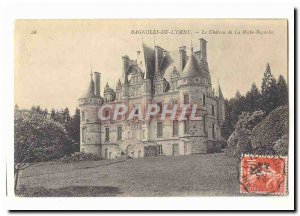 Cars L & # 39Orne Old Postcard The castle of rock Cars