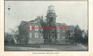 IA, Nevada, Iowa, High School Building, Exterior View, 1907 PM