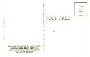 Postcard HOSPITAL SCENE Sarasota Florida FL AS5726