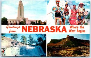 Where the West Begins - Greetings from Nebraska M-58961