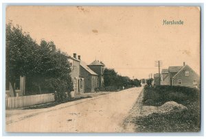 c1910 Horslunde Village Lolland Eastern Denmark Posted Antique Postcard