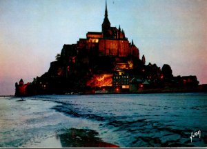 France Mont Saint-Michel At Night Illuminated 1975