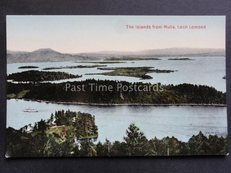 Scotland: The Islands from Mulia Loch Lomond c1940's by Valentine