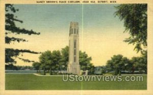 Nancy Brown's Peace Carillon - Detroit, Michigan MI Postcard