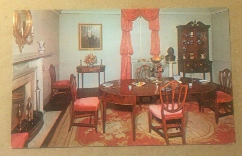 VINTAGE UNUSED POSTCARD VIRGINIA STATE ROOM NSDAR WASHINGTON D.C.