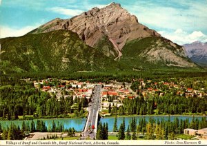 Canada Banff National Park Village Of Banff and Cascade Mountain 1979