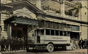 San Diego CA California US Grant Hotel Auto Bus c1910 Postcard