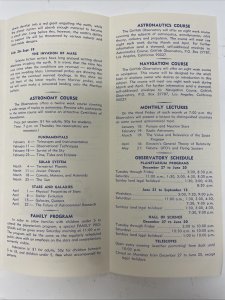 Planetarium Griffith Observatory Los Angeles, California Vtg Brochure