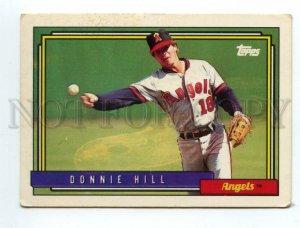 088912 Baseball Topps CARD 1992  Donnie Hill Angels #731