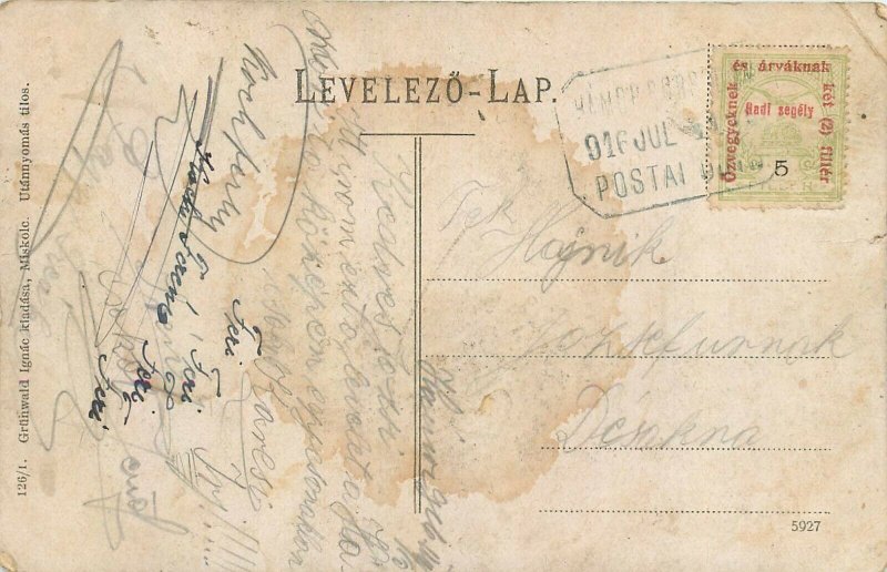 Hungary 1916 Lilafured toreszlet