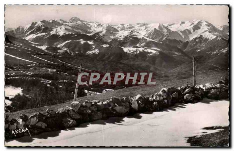 Postcard Old Salies Du Salat Summits Pyrenees Views heights of Salies Mont Va...