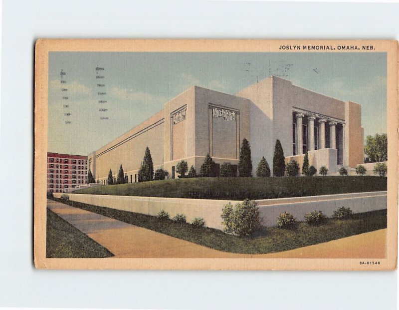 Postcard Joslyn Memorial, Omaha, Nebraska