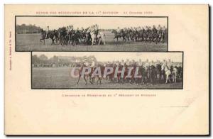 Old Postcard Army Review reservists 11th Division in 1899