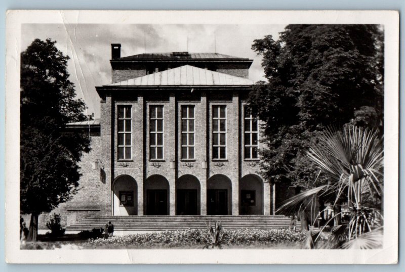 Bydgoszcz Poland Postcard Pomeranian Land Theatre c1940's Vintage RPPC Photo