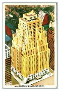 Vintage 1950's Advertising Postcard Hotel New Yorker 34th Street NYC New York