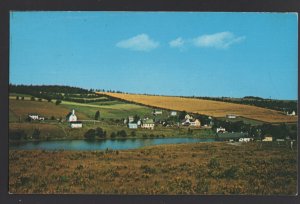 PEI Prince Edward Island Scenic View Overlooking Village NEW GLASGOW ~ Chrome