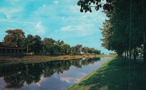 Canada Quebec View from Victoria Street Valleyfield Vintage Postcard 07.55