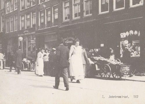 Jodenbreestraat in 1902 Holland Reproduction But Old View Postcard