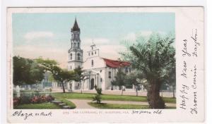 Cathedral St Augustine Florida Detroit Pub postcard