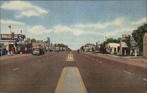 Tucumcari New Mexico NM Route 66 Gulf Gas Station Linen Vintage Postcard