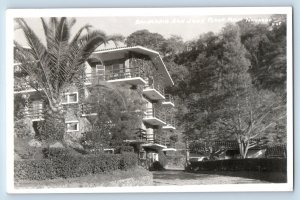 San Jose Purua Michoacan Mexico Postcard Spa House 1954 Posted RPPC Photo