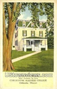 Vincent Hall, Chillicothe Business College - Missouri MO Postcard