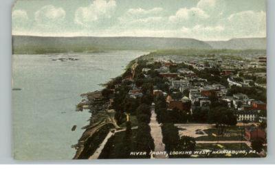 Harrisburg PA Aerial View c1910 Postcard