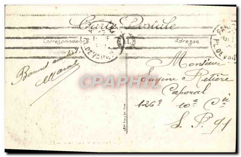 Old Postcard From Paris Panorama Huts Bridges