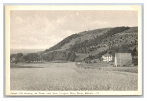 Green Hill and Tower Glasgow Nova Scotia NS Canada UNP WB Postcard S5