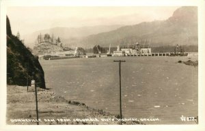 Wesley Andrews RPPC Postcard 872. Bonneville Dam from Columbia River Hwy OR