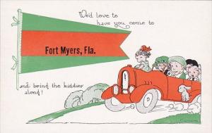 Florida Fort Myers Local Auto Pennant Series Signed Weaver