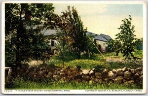 The Old Oaken Bucket House Scituate Massachusetts MA Grounds Home Postcard