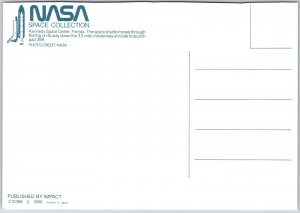 NASA Space Collection Kennedy Space Center Florida Space Shuttle Moves Postcard