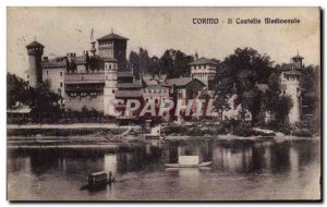 Old Postcard Torino Castello Medievale