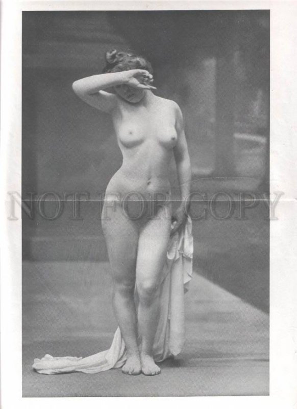 092727 ART NOUVEAU FRENCH NUDE RISQUE GIRS phototypes #125-128