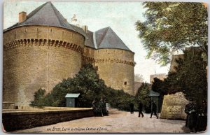 1940's Brest - Entree Du Chateau Caserne D'Estree France Posted Postcard