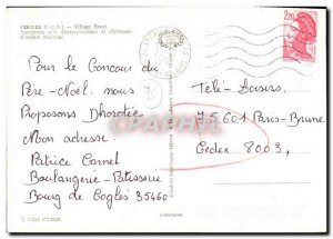 Postcard Modern Cocles Village Fleuri Cafe Tabac