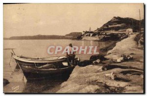 Old Postcard Sites Provence Littoral Marseille Berre Banks of the Deep Pond R...