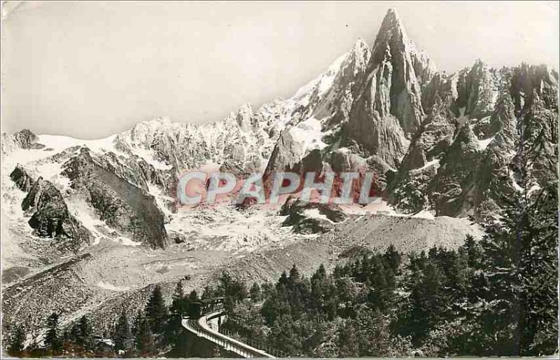 Modern Postcard Chamonix Aiguille du Dru