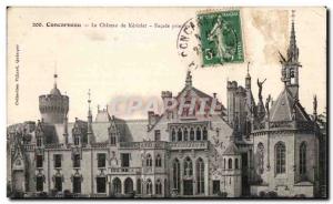 Old Postcard Concarneau Chateau Keriolet Facade