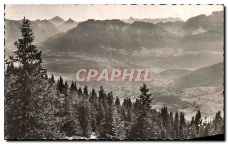 Old Postcard The Semnoz (Haute Savoie) Lac d & # 39Annecy and Rock Murraz