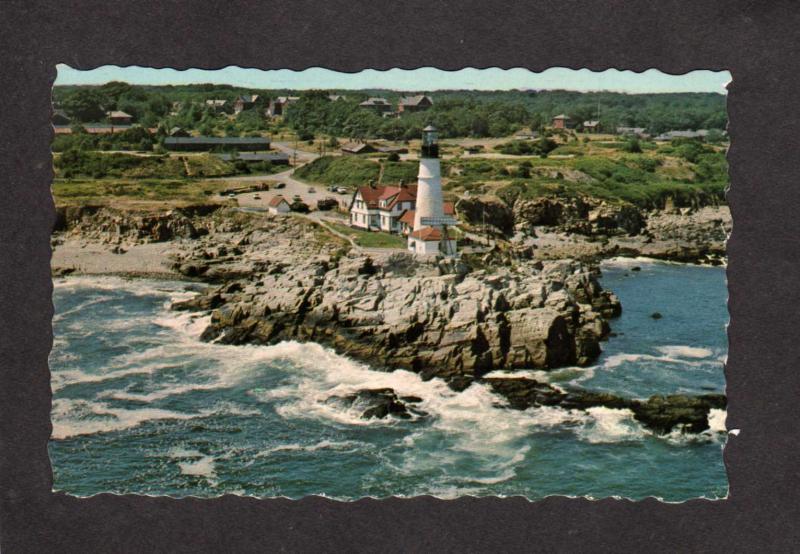 ME Portland Maine Head Light House Lighthouse Postcard Cape Elizabeth