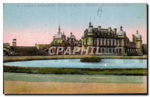 Old Postcard Chateau de Chantilly shooting Parterre